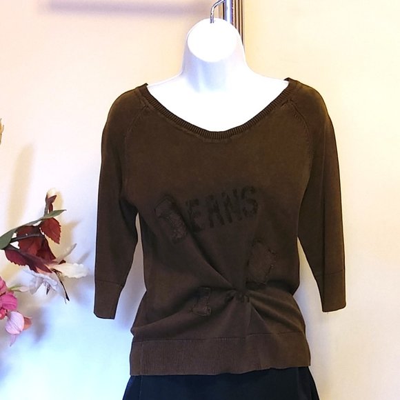 NWT Women’s Gray Lightweight 3/4 Sleeve Knit Cardigan Fall Winter Sweater 6 8 - Picture 7 of 8